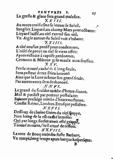 About Nostradamus prophecy