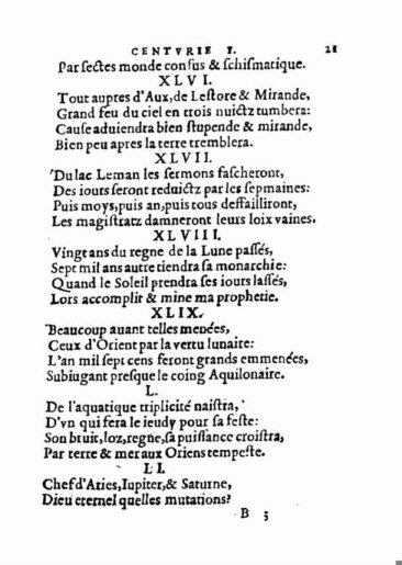 About Nostradamus prophecy