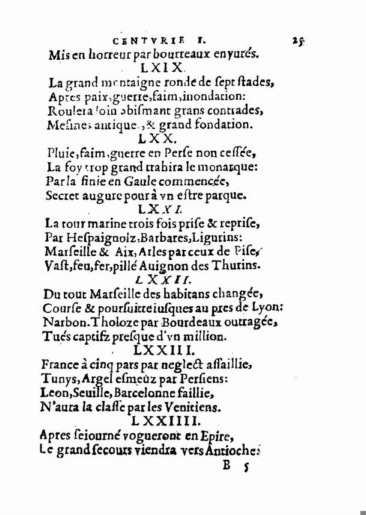 About Nostradamus prophecy
