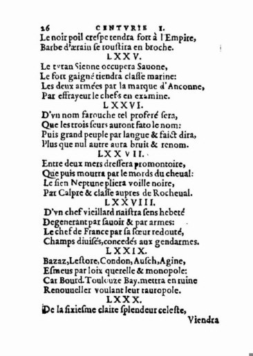 About Nostradamus prophecy
