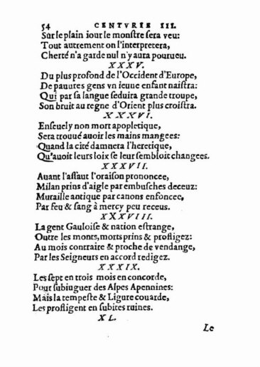 About Nostradamus prophecy