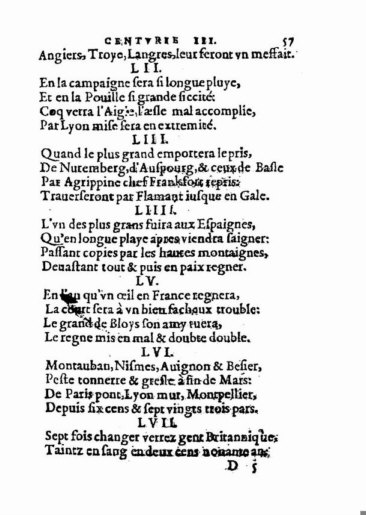 About Nostradamus prophecy