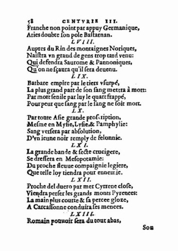 About Nostradamus prophecy