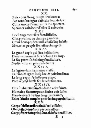 About Nostradamus prophecy