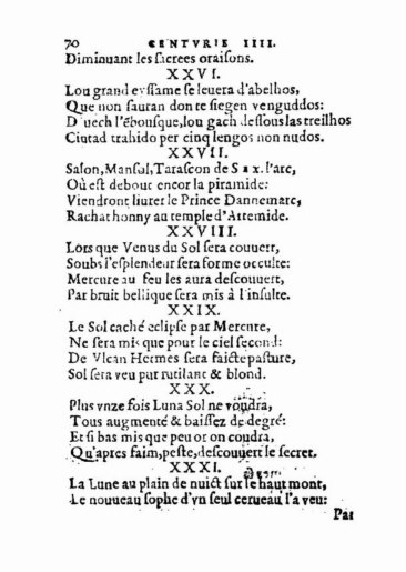 About Nostradamus prophecy