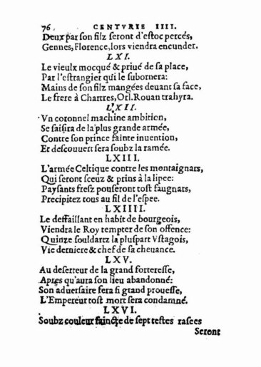 About Nostradamus prophecy