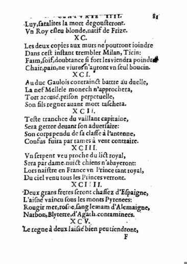 About Nostradamus prophecy