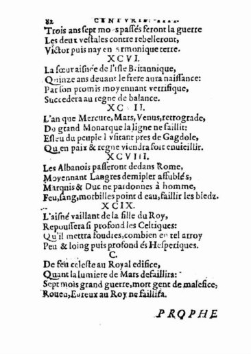 About Nostradamus prophecy