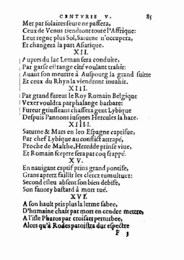 About Nostradamus prophecy