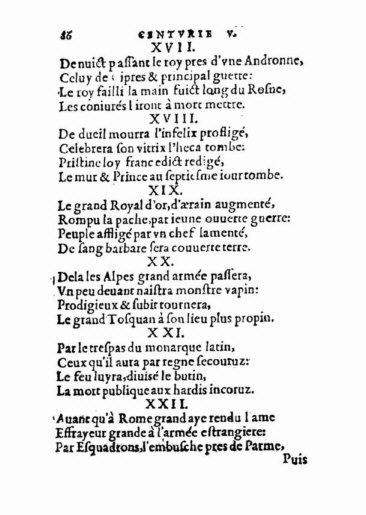 About Nostradamus prophecy