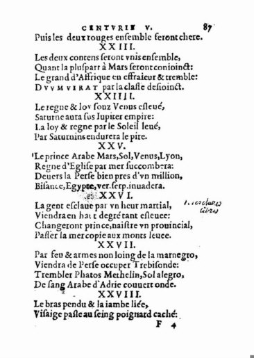 About Nostradamus prophecy