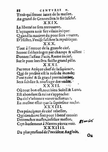 About Nostradamus prophecy
