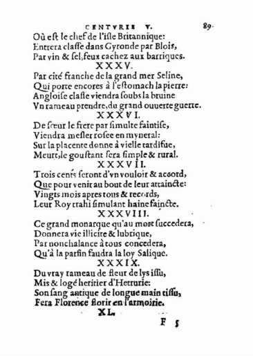About Nostradamus prophecy