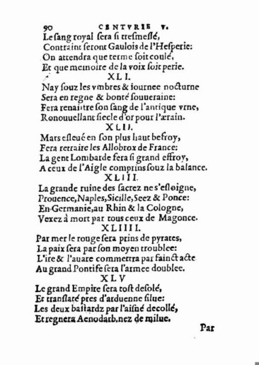 About Nostradamus prophecy