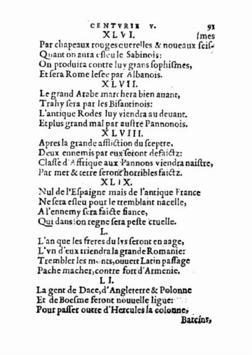 About Nostradamus prophecy