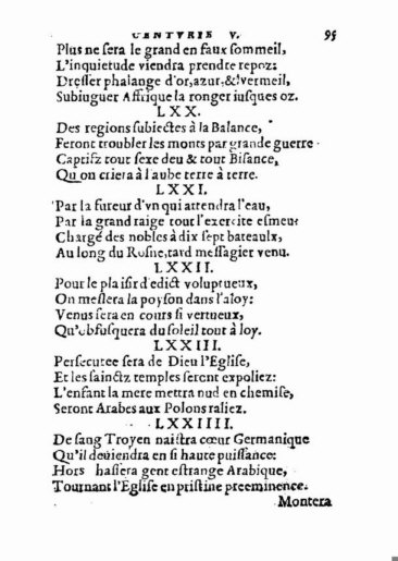 About Nostradamus prophecy