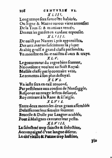 About Nostradamus prophecy
