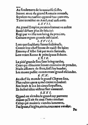 About Nostradamus prophecy