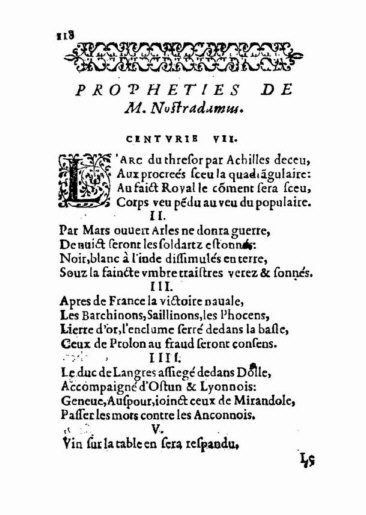 About Nostradamus prophecy