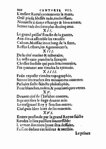 About Nostradamus prophecy