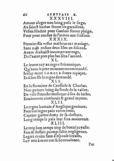 About Nostradamus prophecy