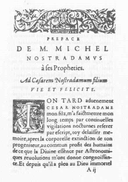 About Nostradamus Prophecy