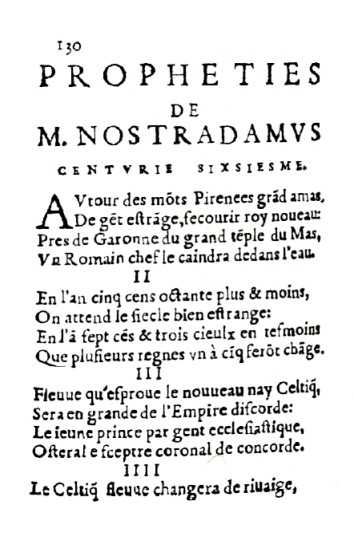 About Nostradamus Prophecy